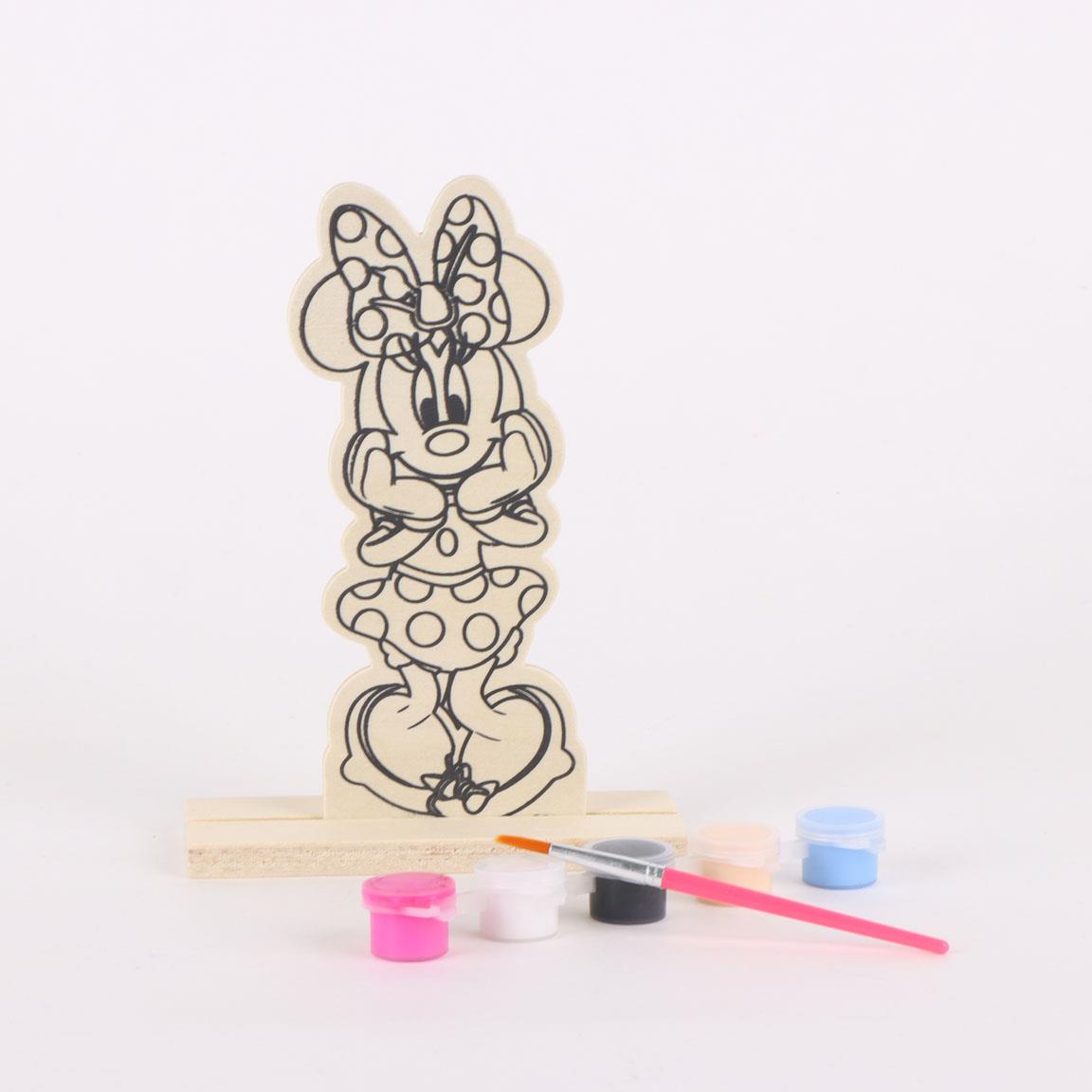 Figuras coloreables madera minnie