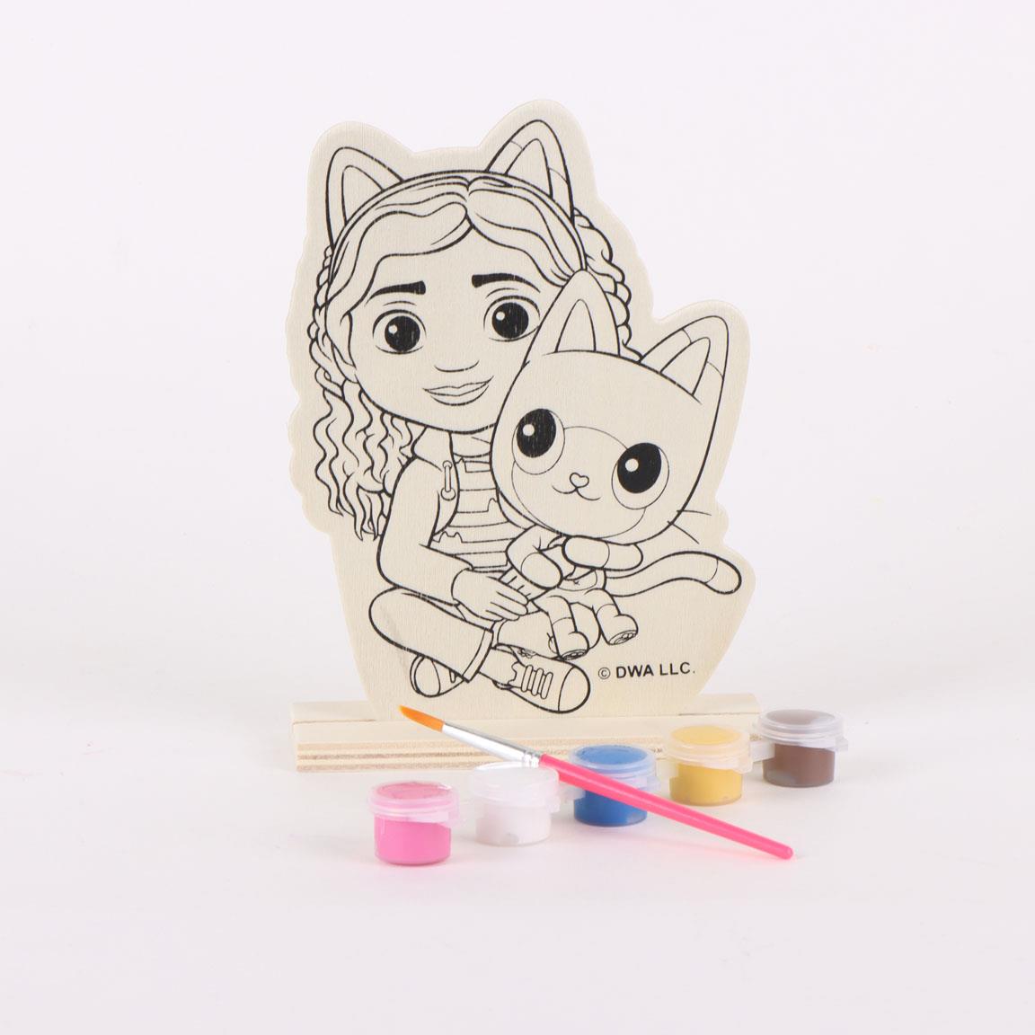 Figuras coloreables madera gabby´s dollhouse