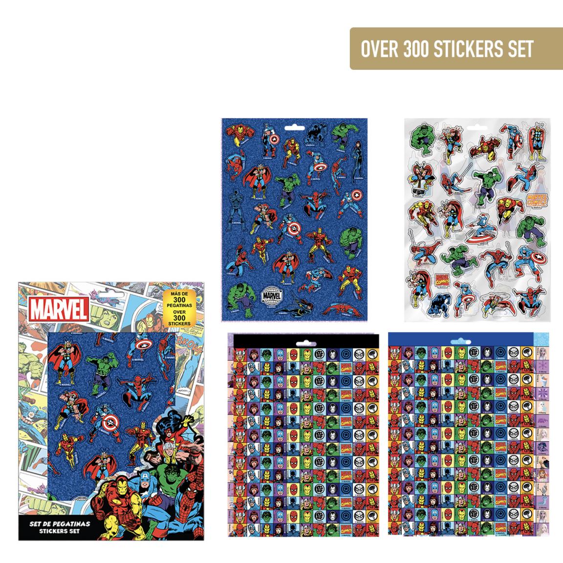 Set stickers marvel
