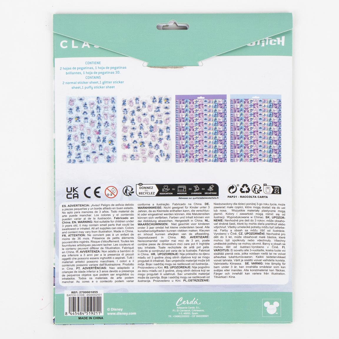 Set stickers stitch