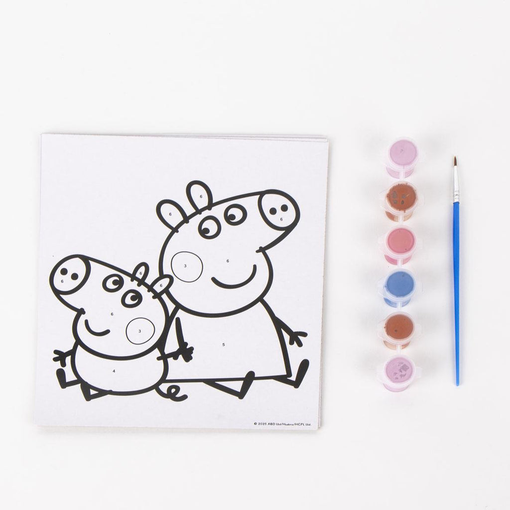 Set coloreable números peppa pig