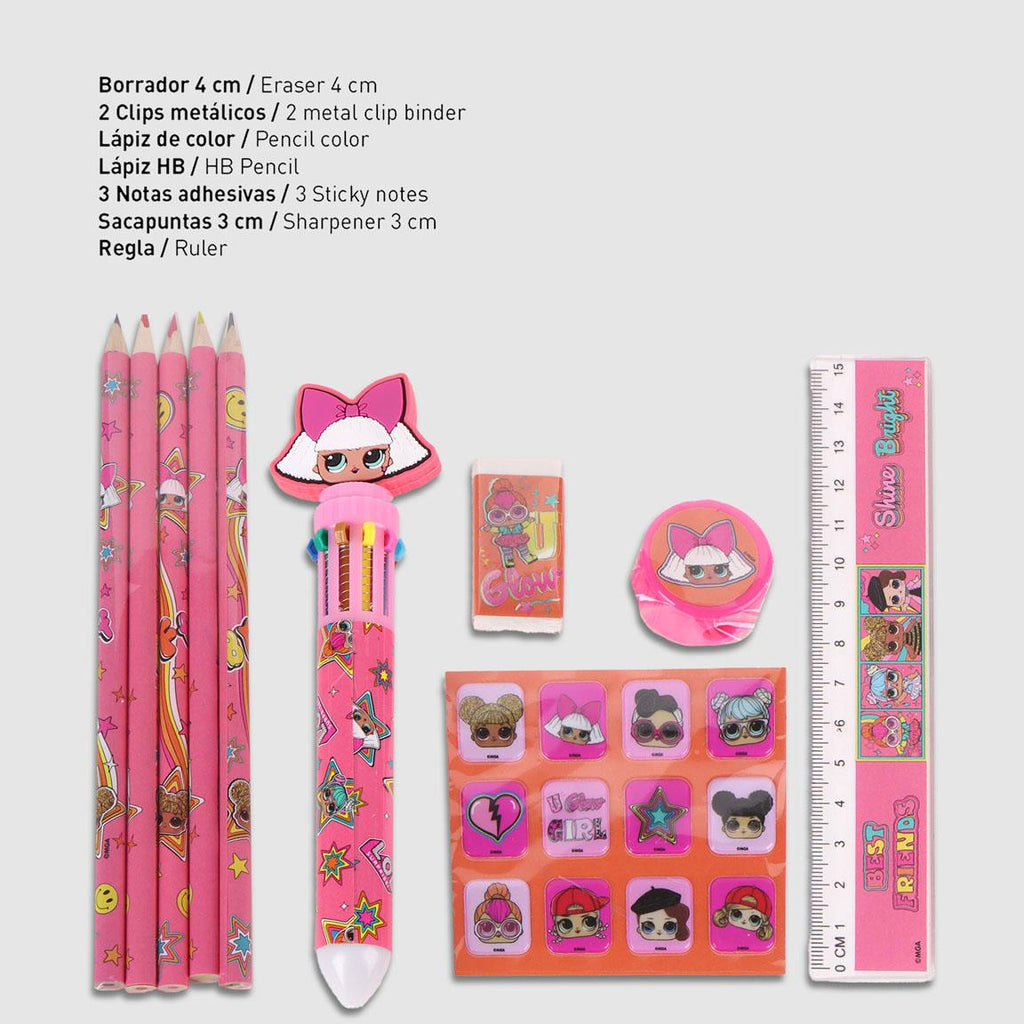 Set papelería escolar eva lol