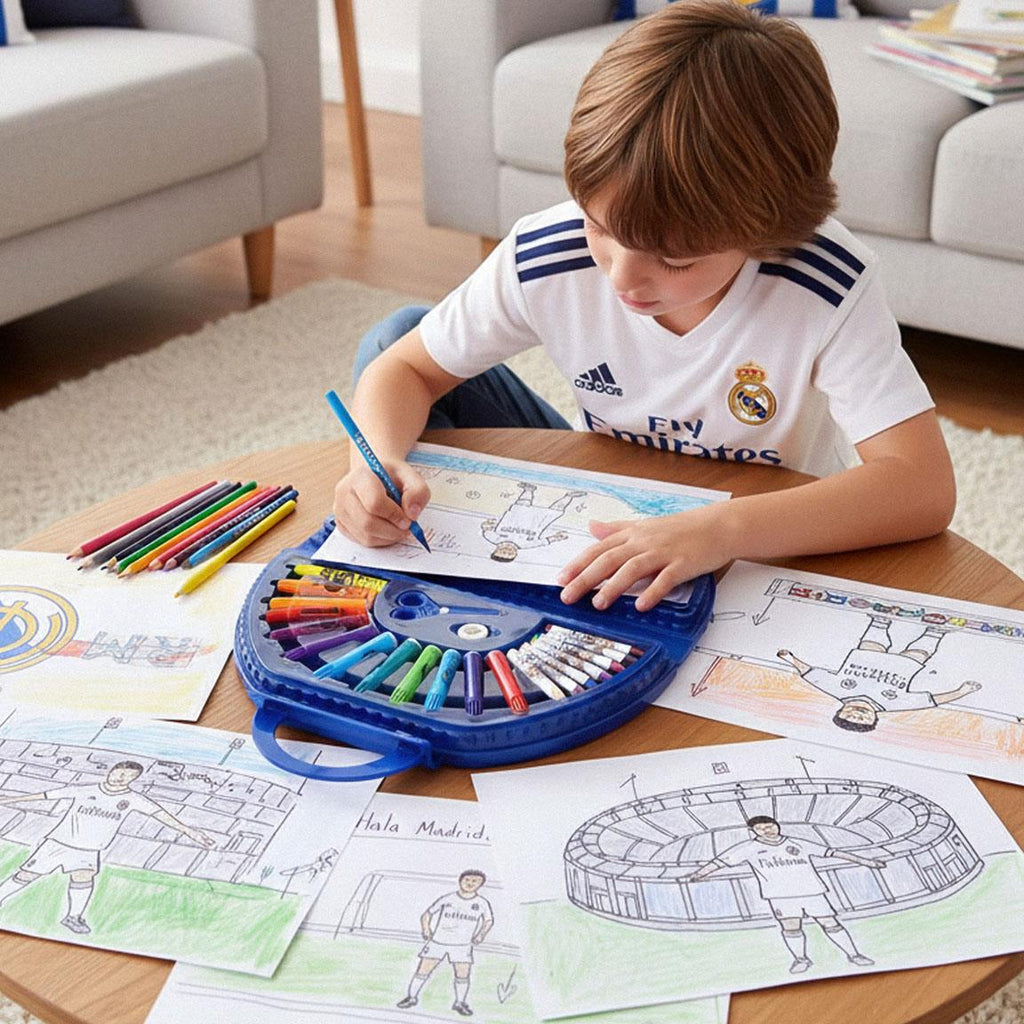 Set coloreable 50 piezas real madrid