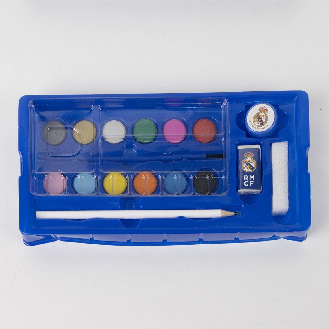 Set coloreable maletín real madrid