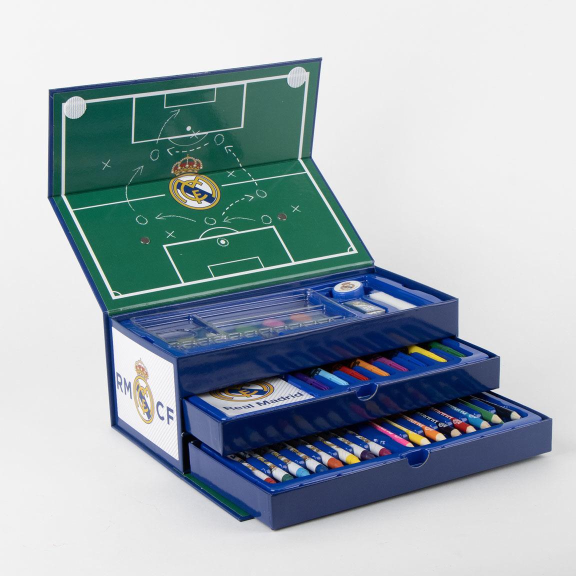 Set coloreable maletín real madrid