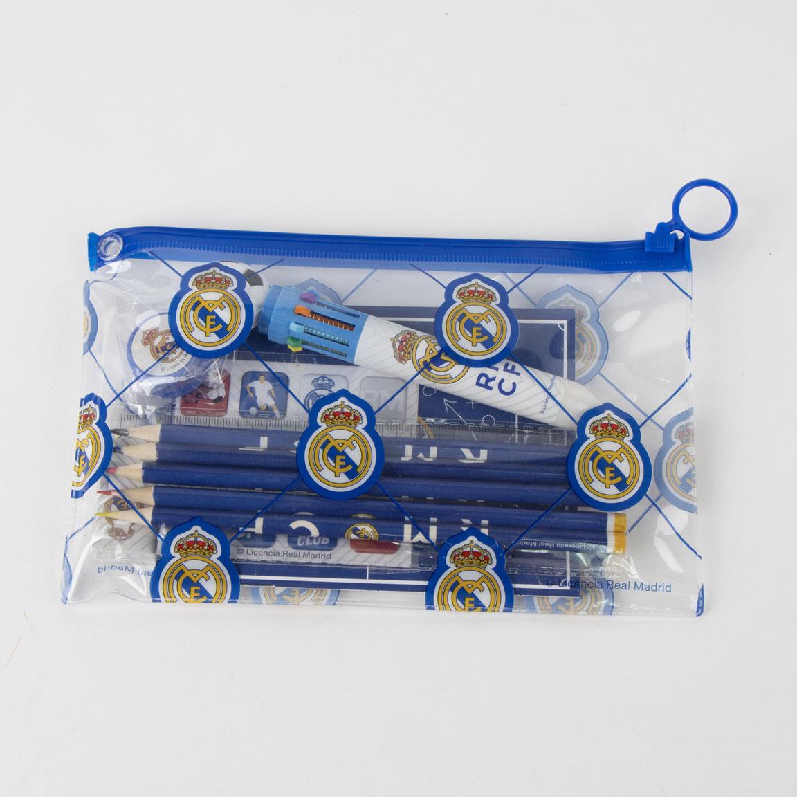 Set papelería escolar eva real madrid