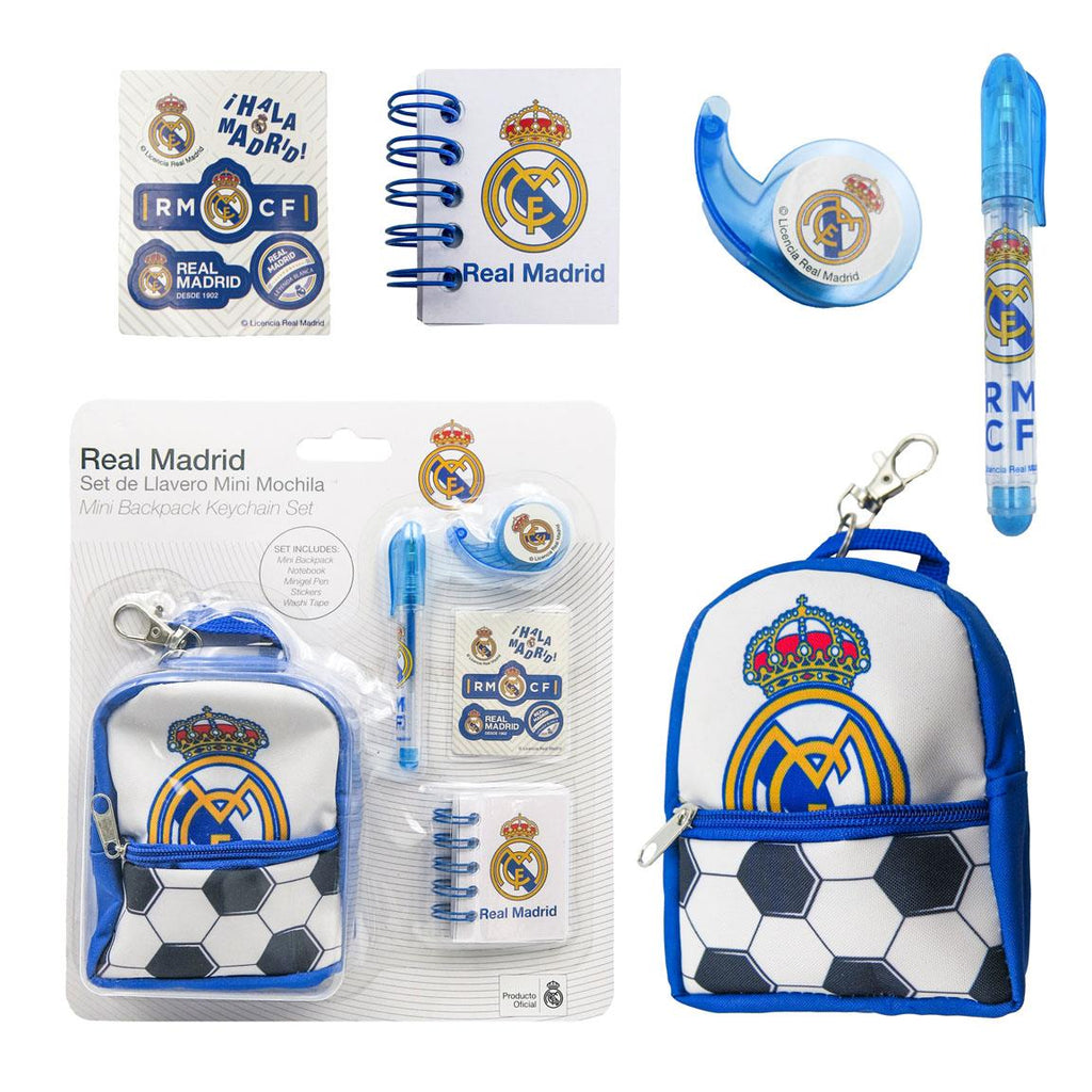 Set de papelería minimochila real madrid