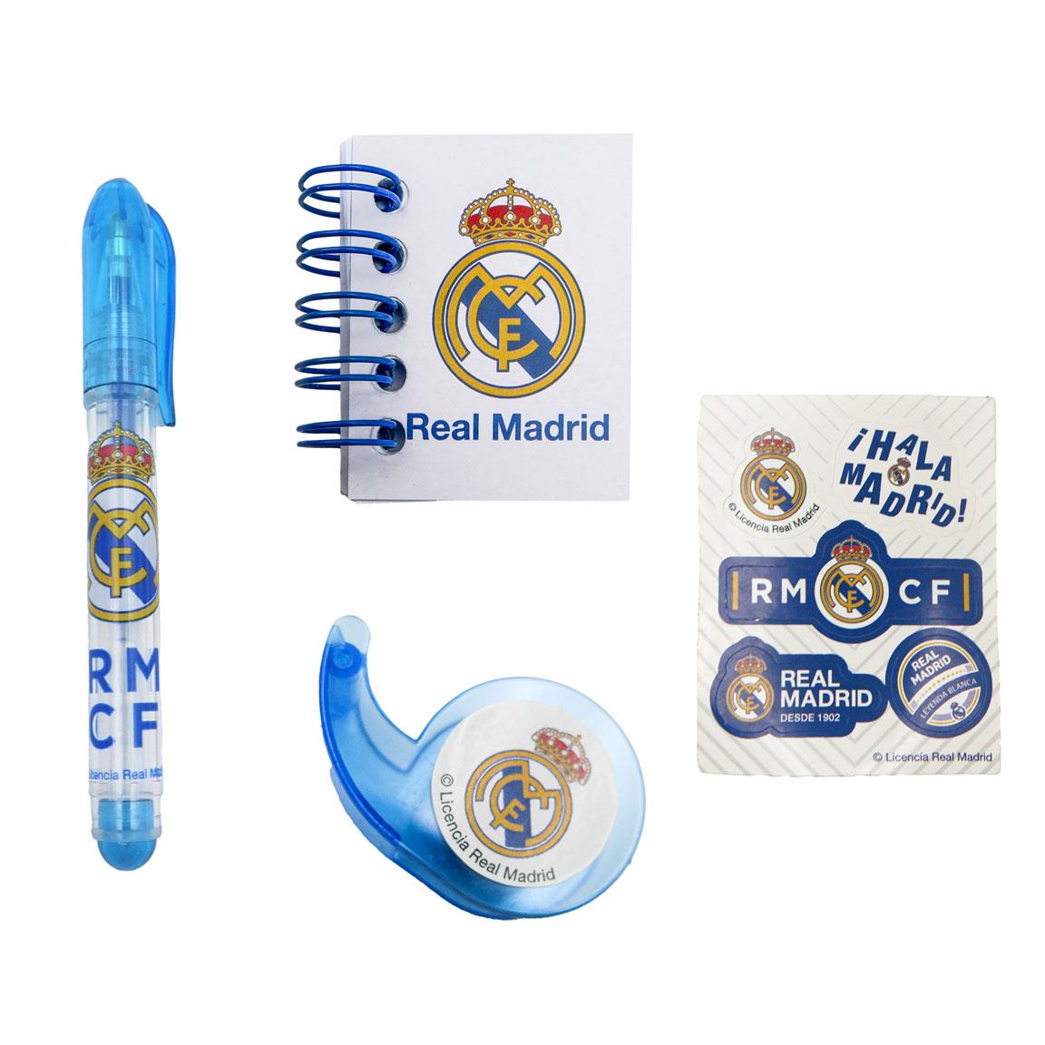 Set de papelería minimochila real madrid