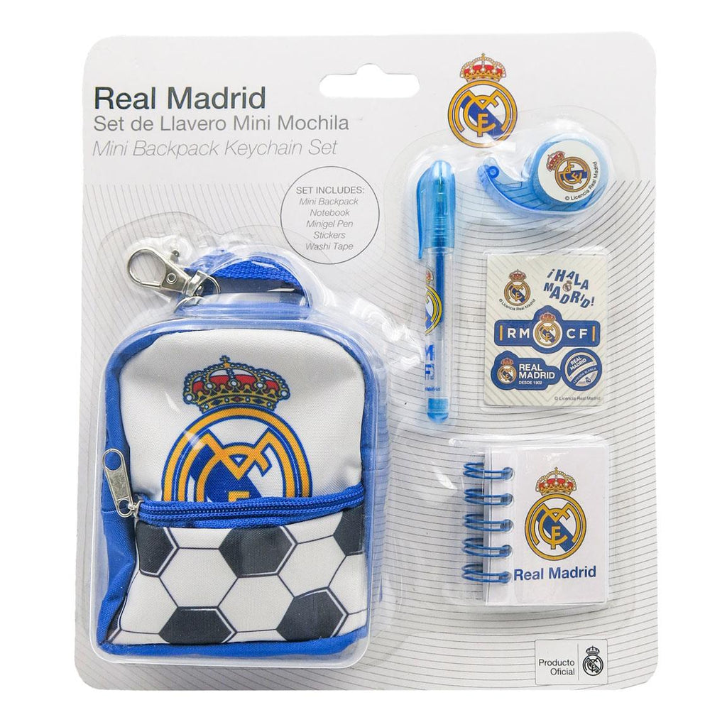 Set de papelería minimochila real madrid