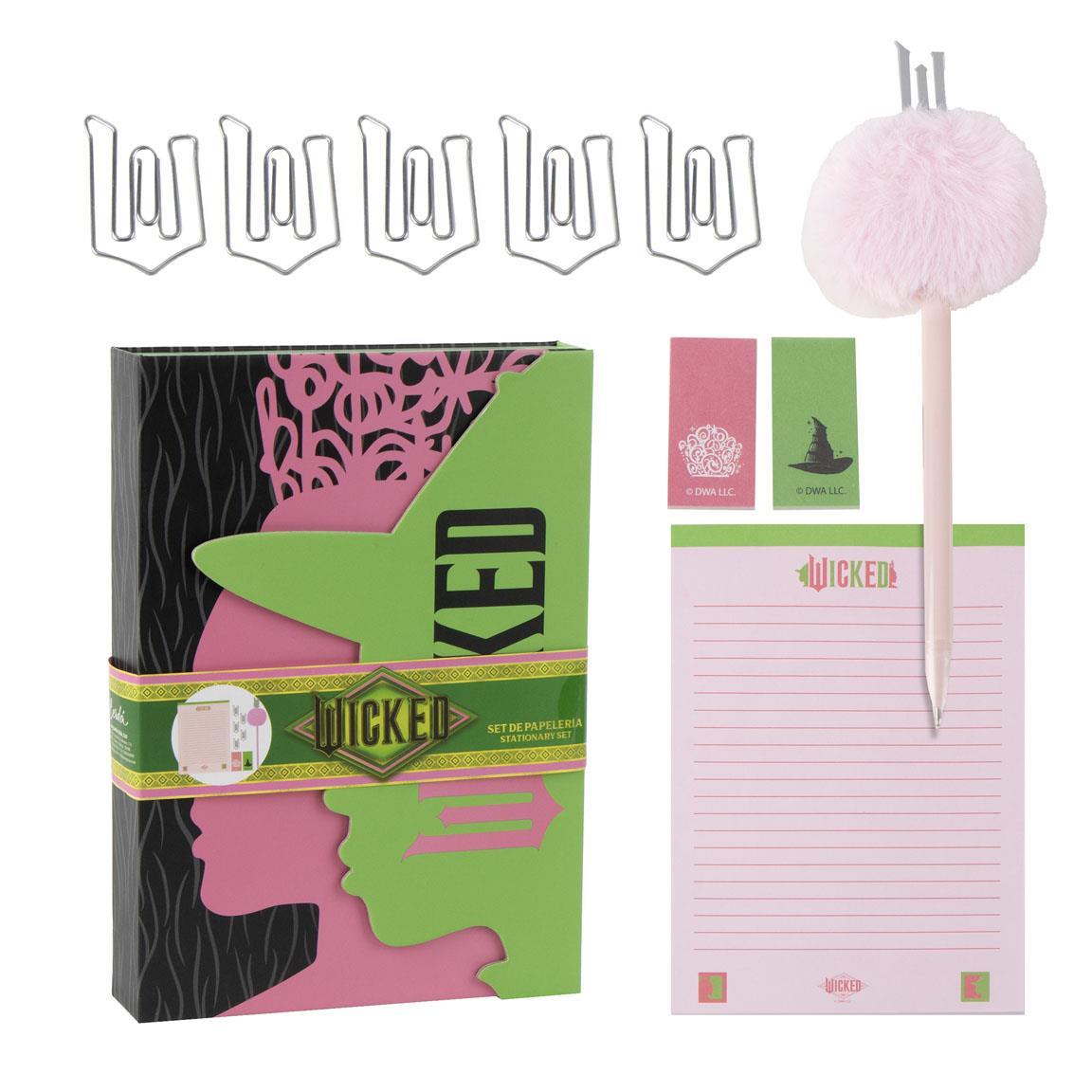 Set de papelería wicked