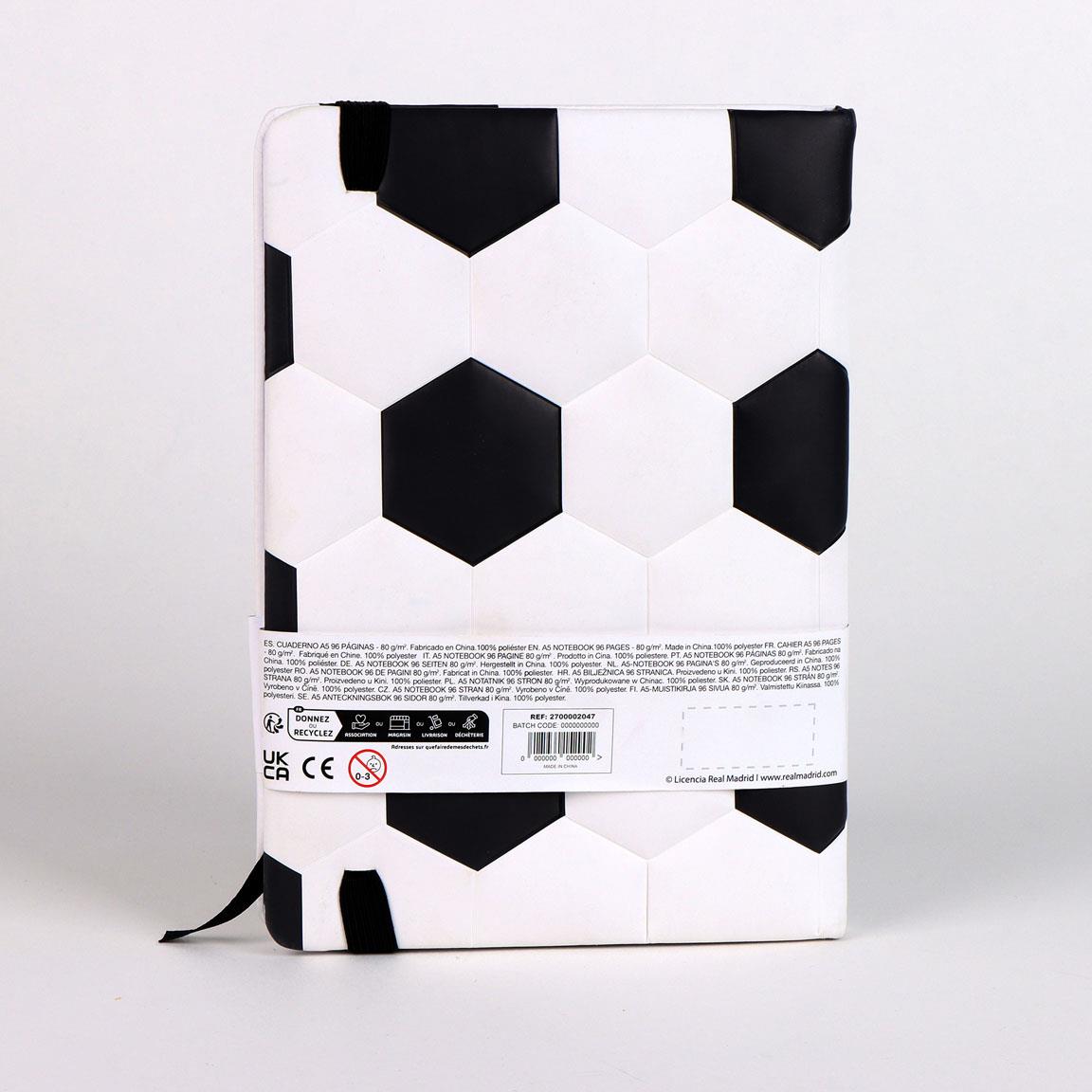 Cuaderno acolchado real madrid