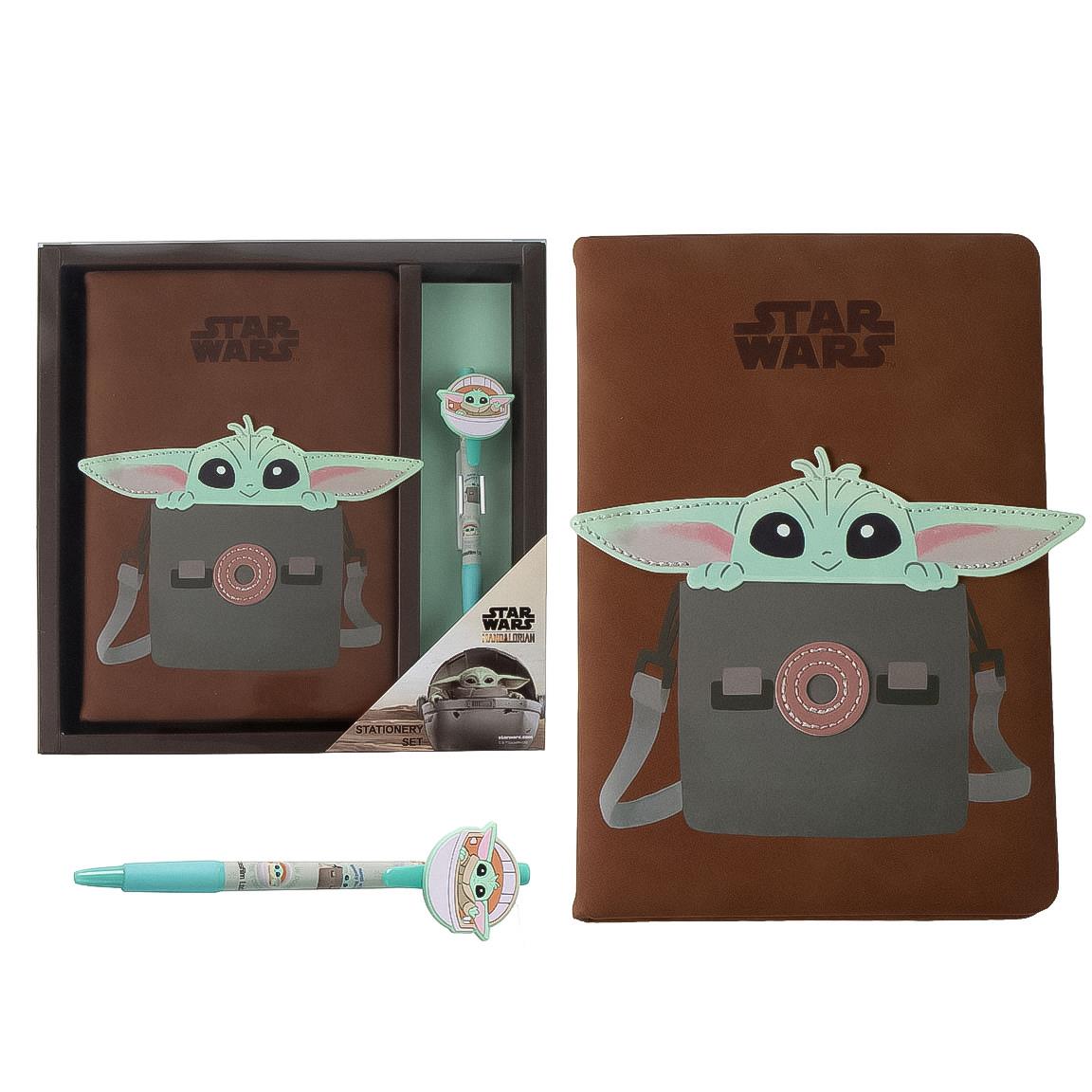 Set de papelería the mandalorian grogu