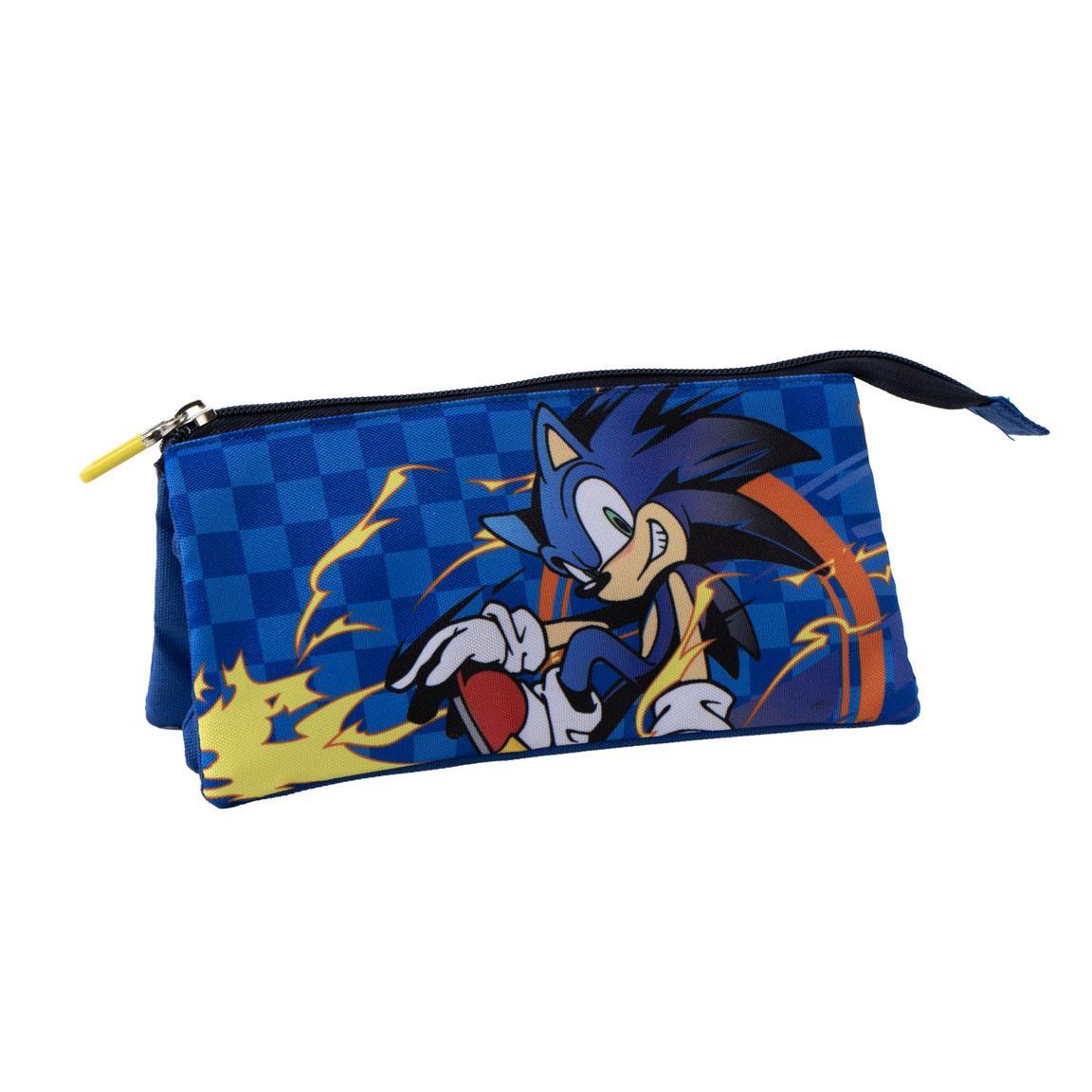 Estuche portatodo 3 compartimentos sonic