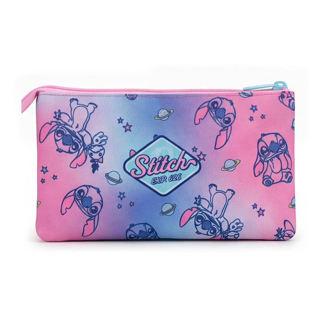 Estuche portatodo 3 compartimentos stitch