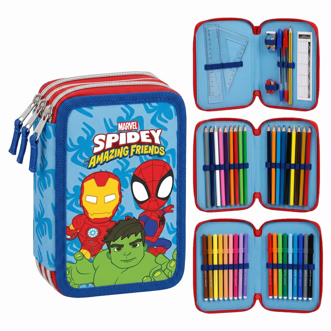 Plumier con accesorios spidey