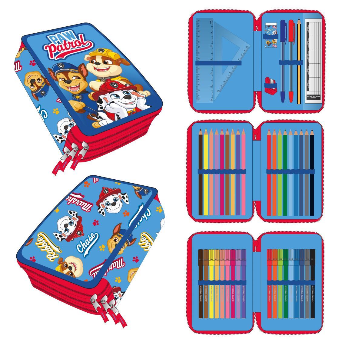 Plumier con accesorios paw patrol