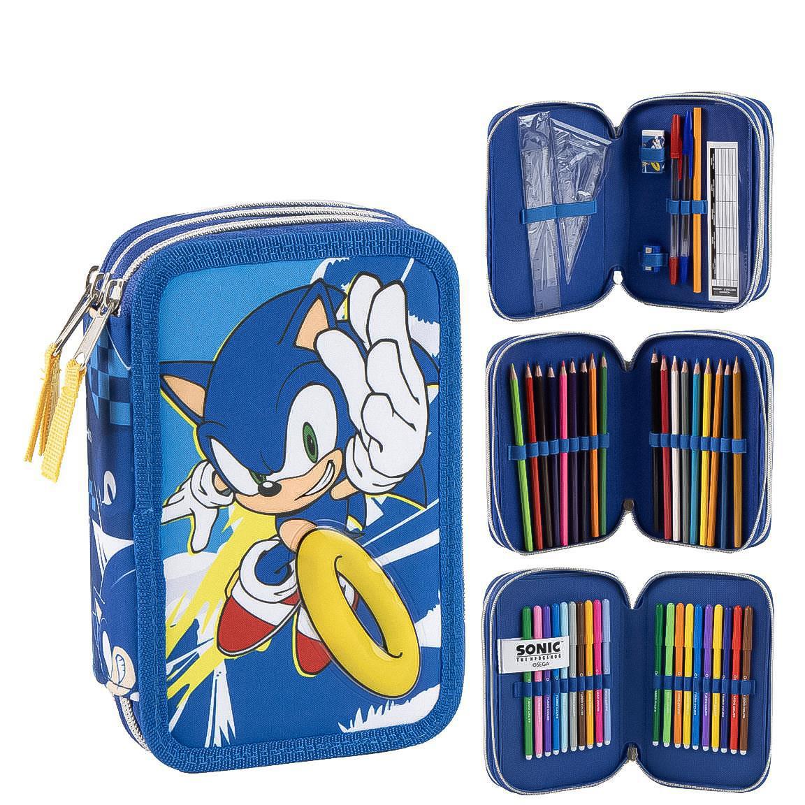 Plumier con accesorios sonic