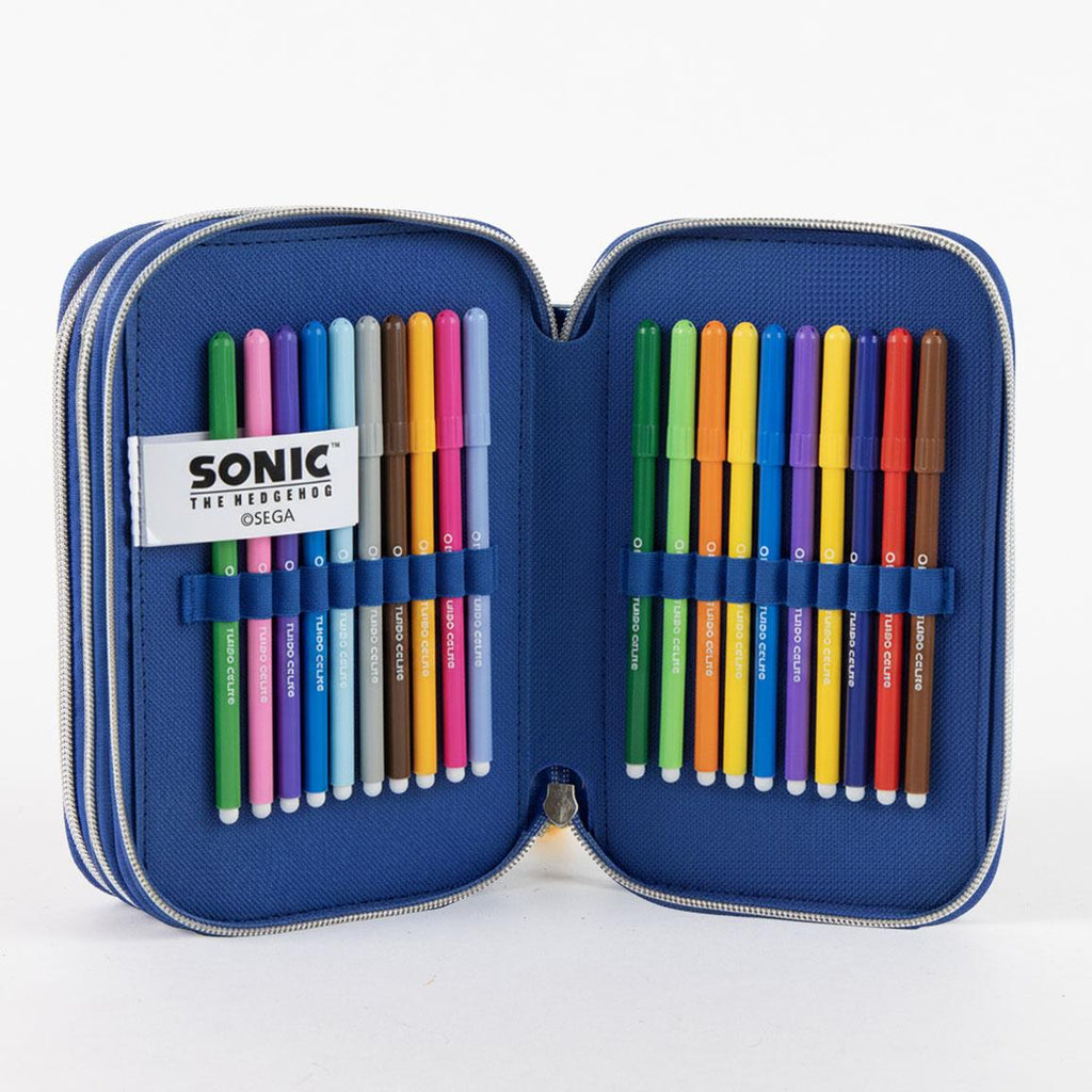 Plumier con accesorios sonic
