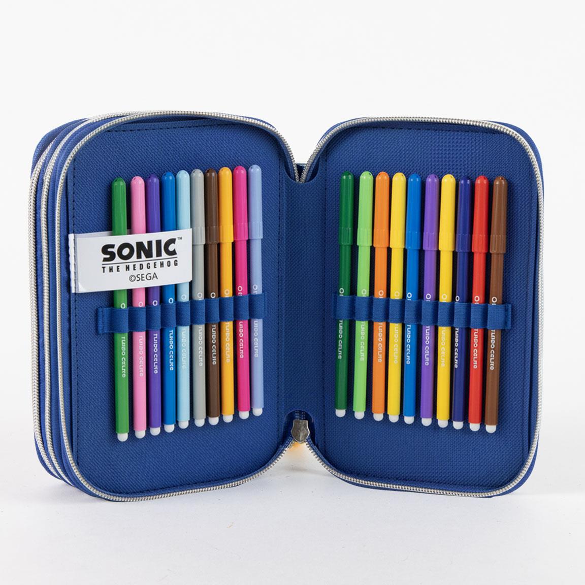 Plumier con accesorios sonic