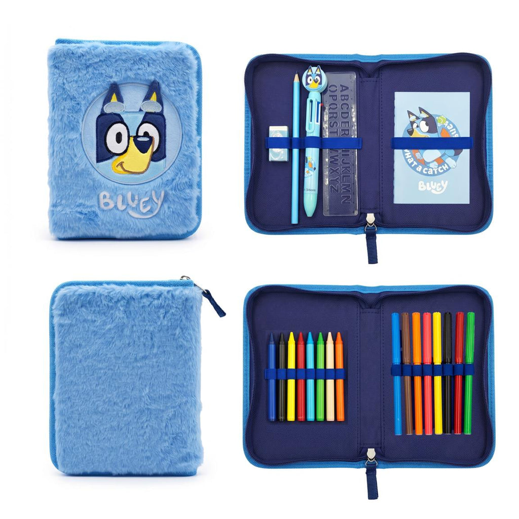 Plumier con accesorios 2 compartimentos bluey