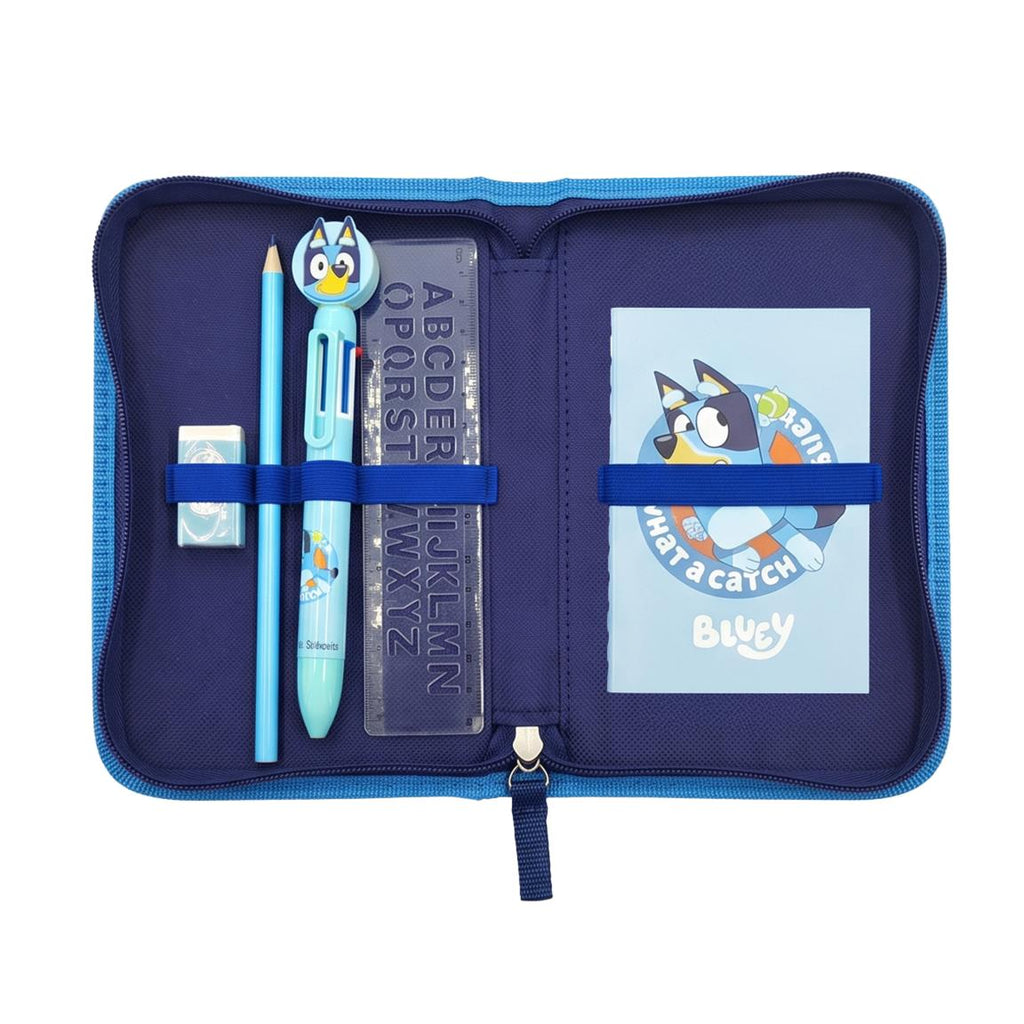Plumier con accesorios 2 compartimentos bluey