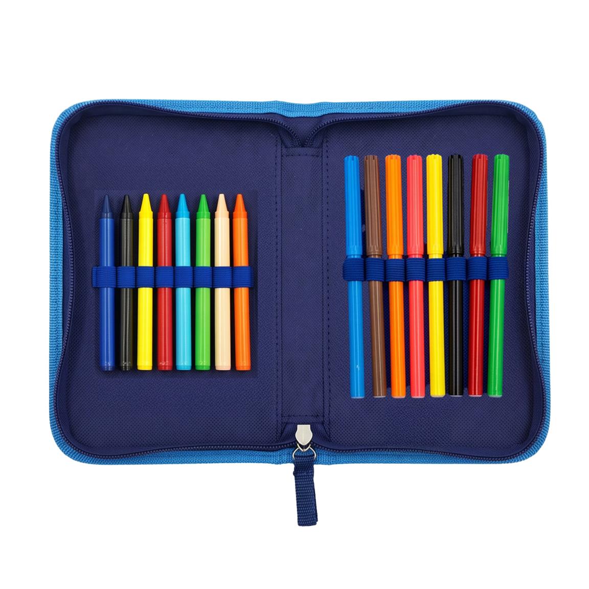 Plumier con accesorios 2 compartimentos bluey