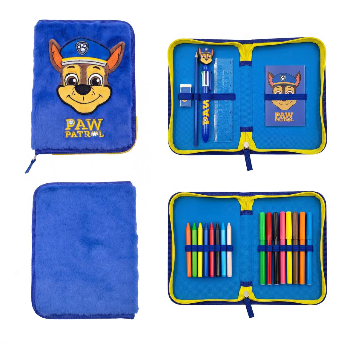 Plumier con accesorios 2 compartimentos paw patrol