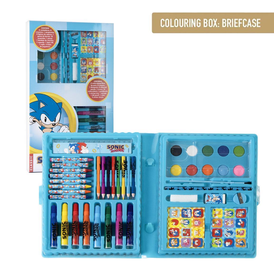 Set coloreable caja sonic