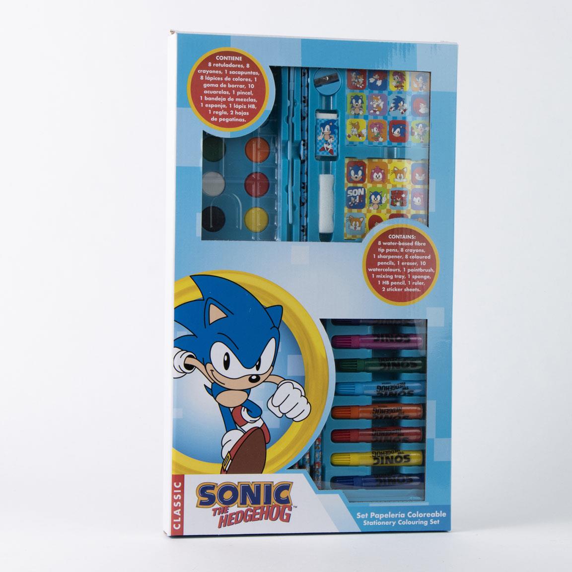 Set coloreable caja sonic