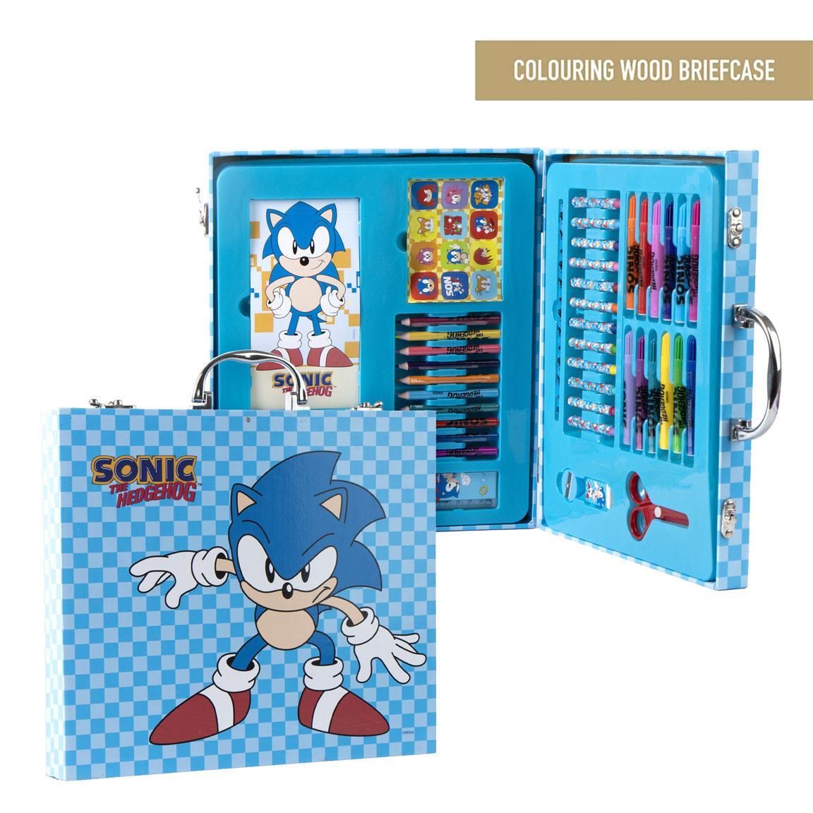 Set coloreable maletín sonic