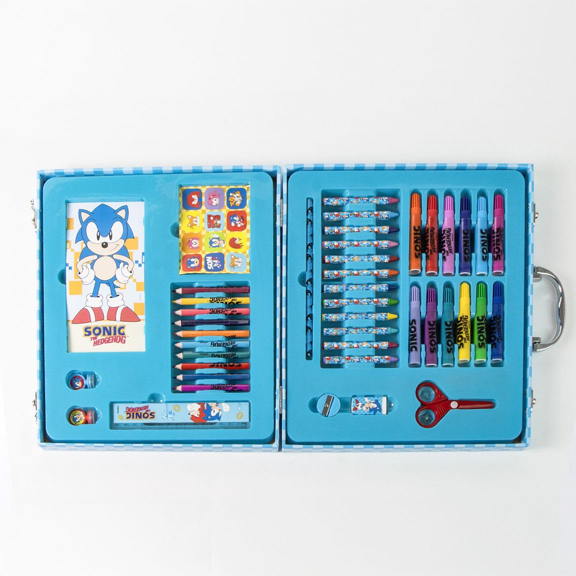 Set coloreable maletín sonic