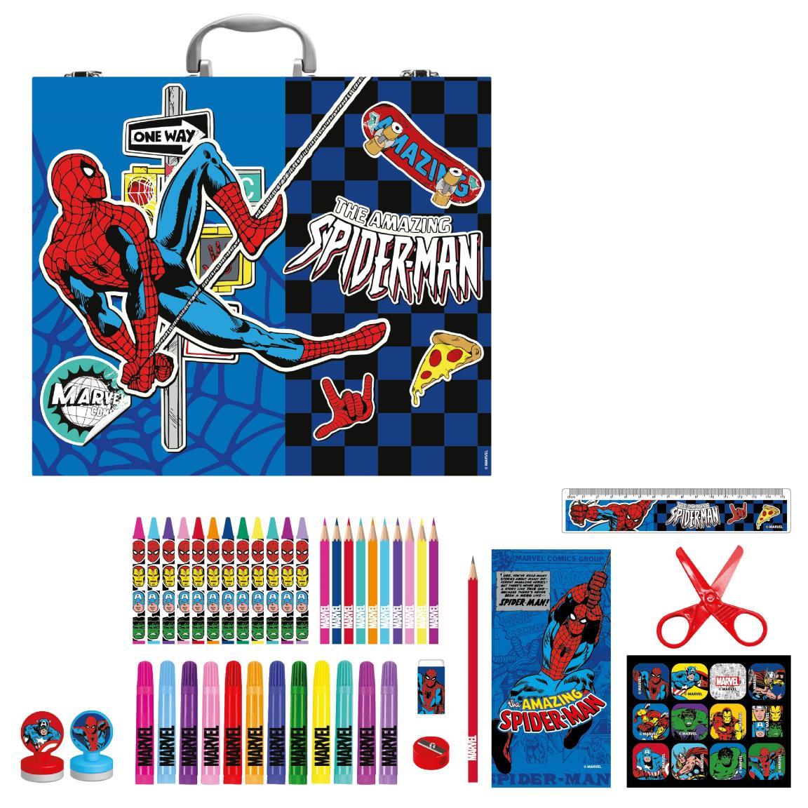 Set coloreable maletín spiderman