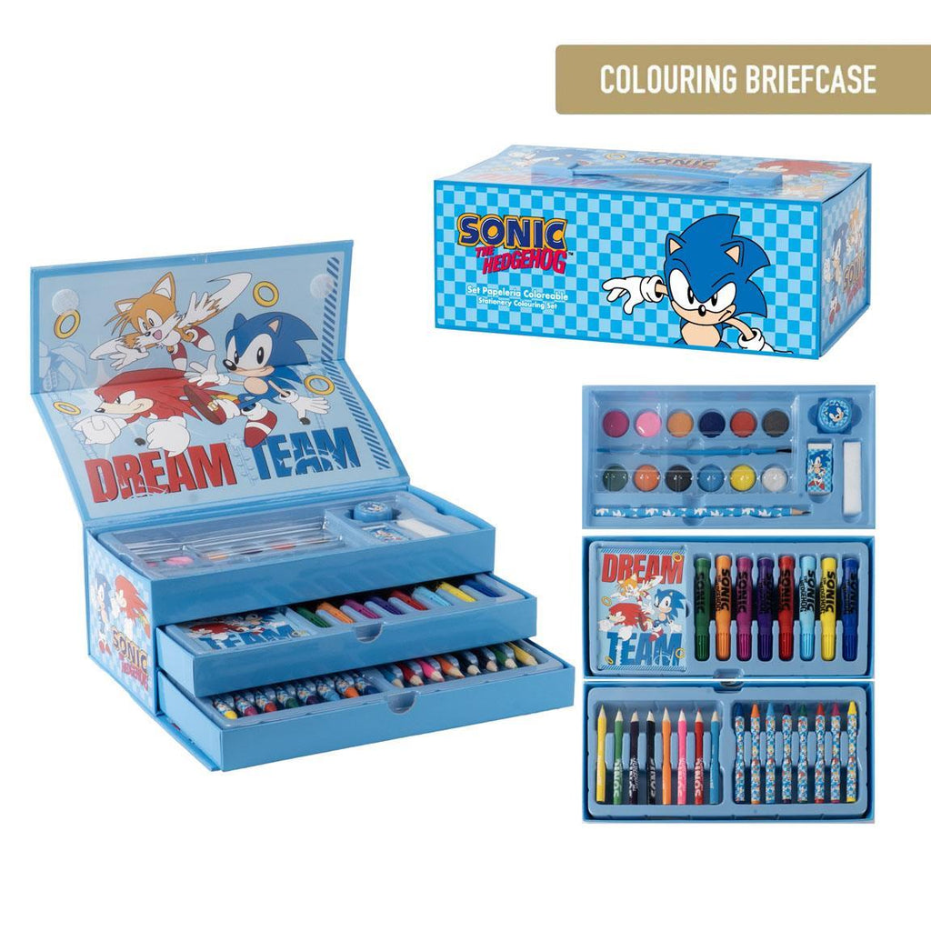 Set coloreable maletín sonic
