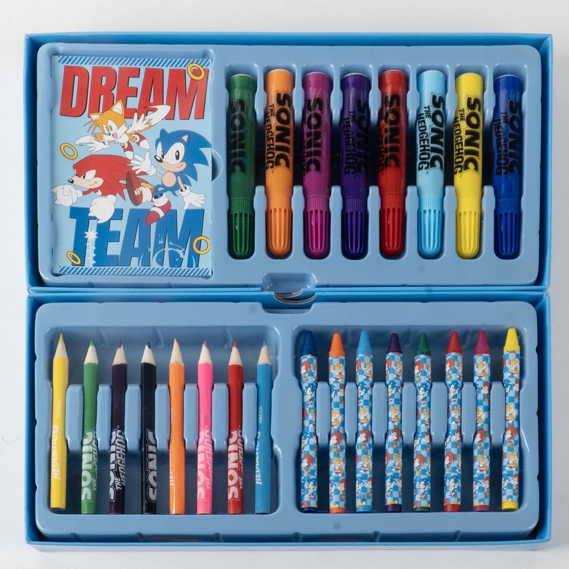 Set coloreable maletín sonic