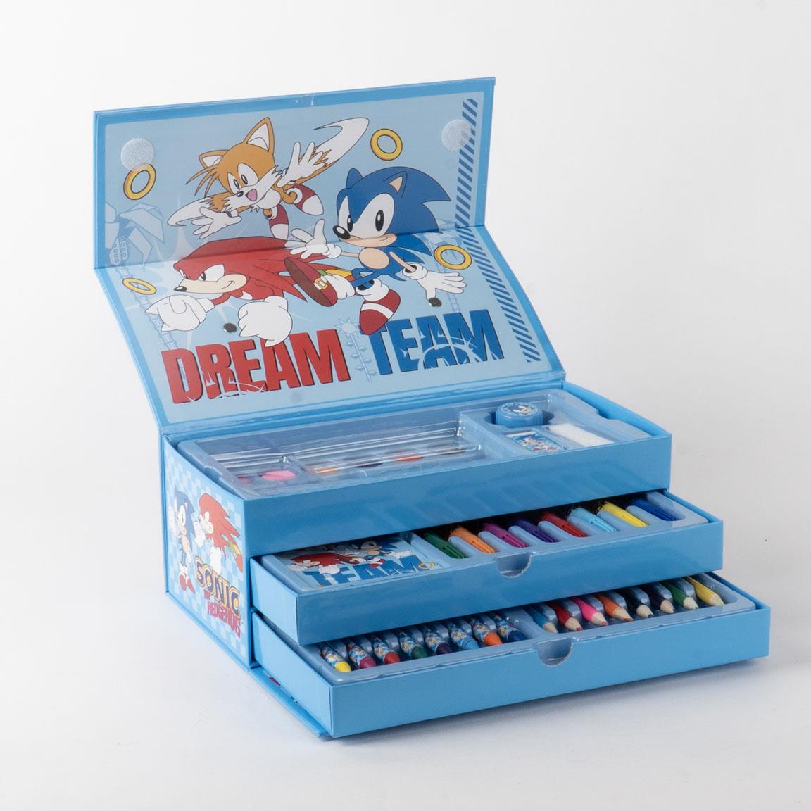 Set coloreable maletín sonic