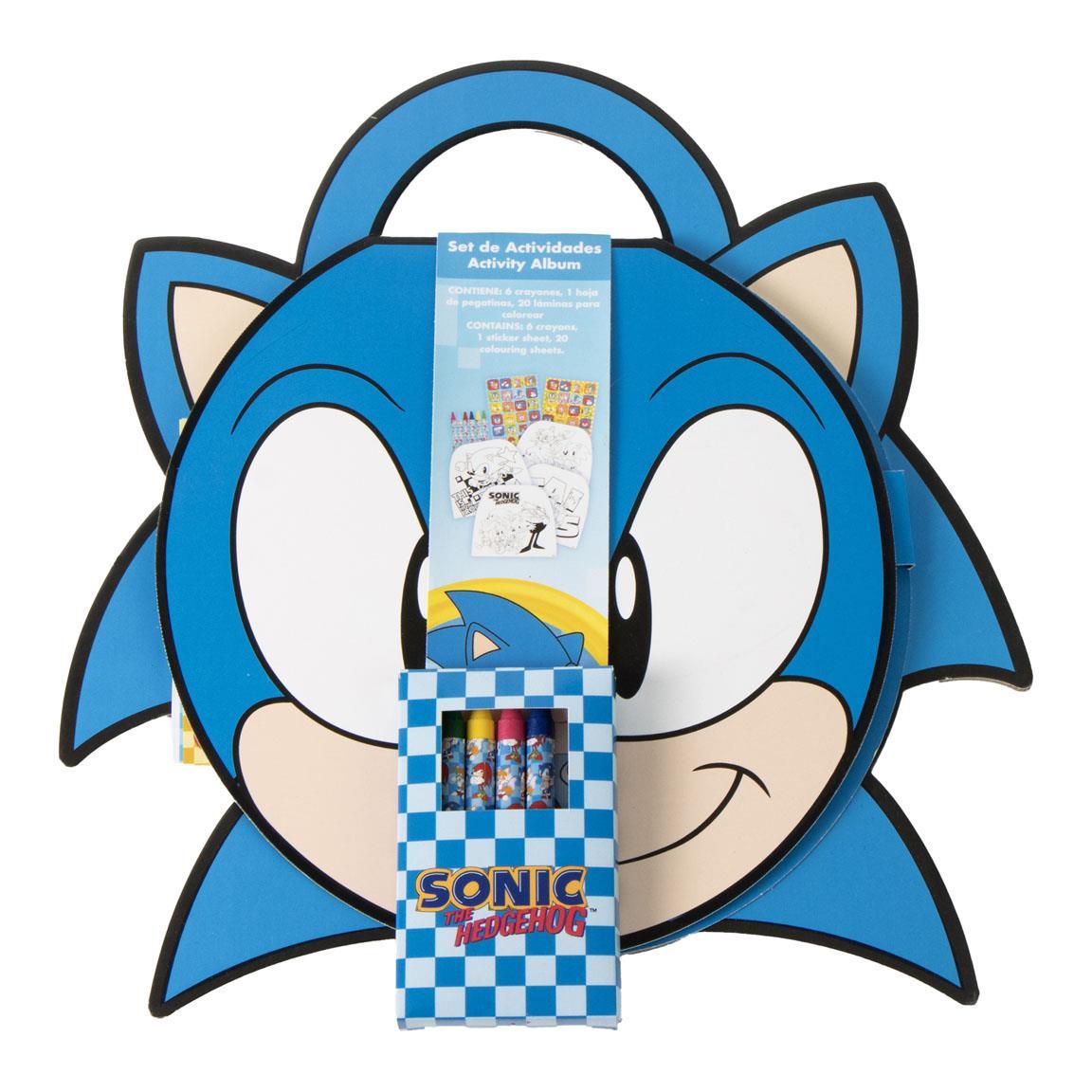 Album actividades coloreable sonic