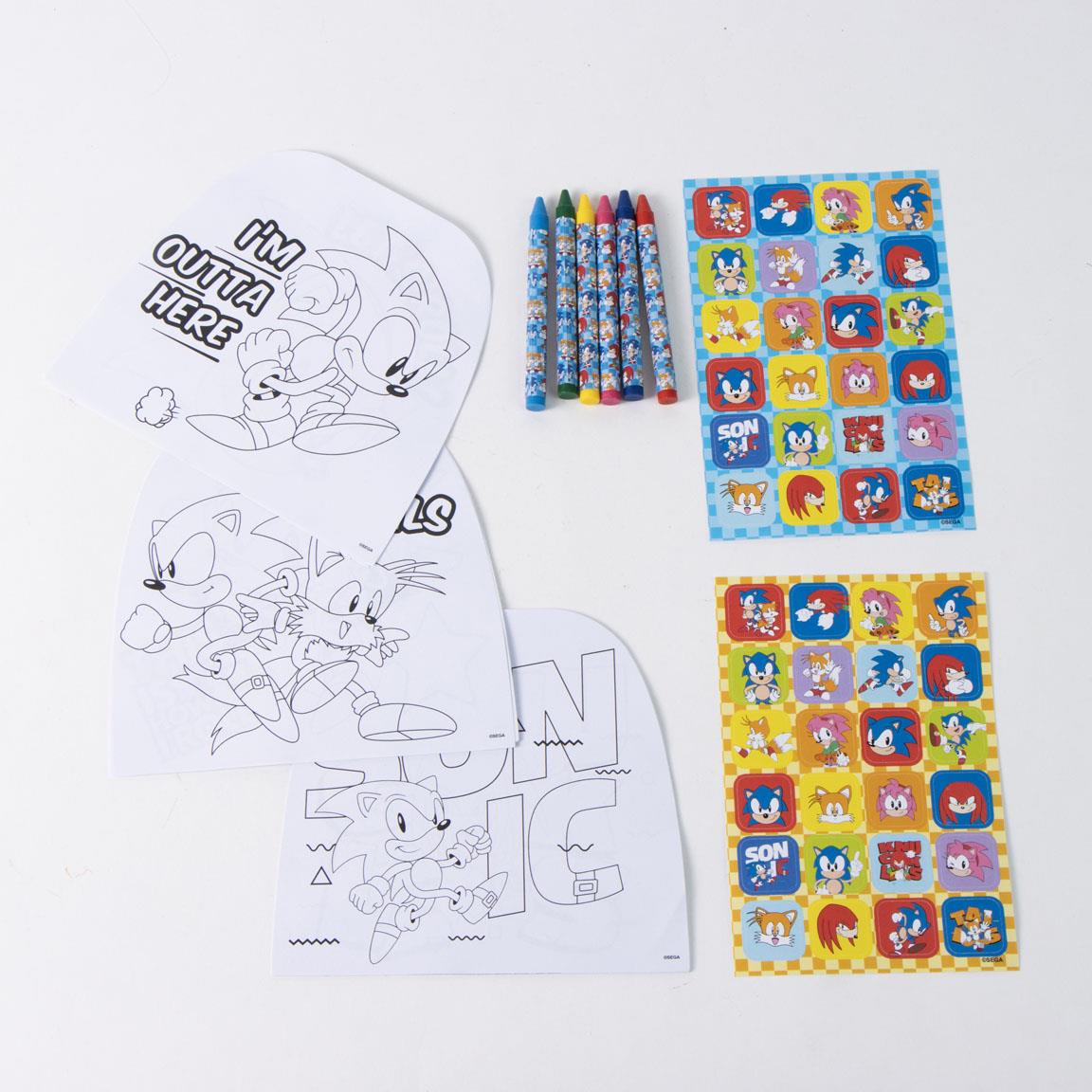 Album actividades coloreable sonic