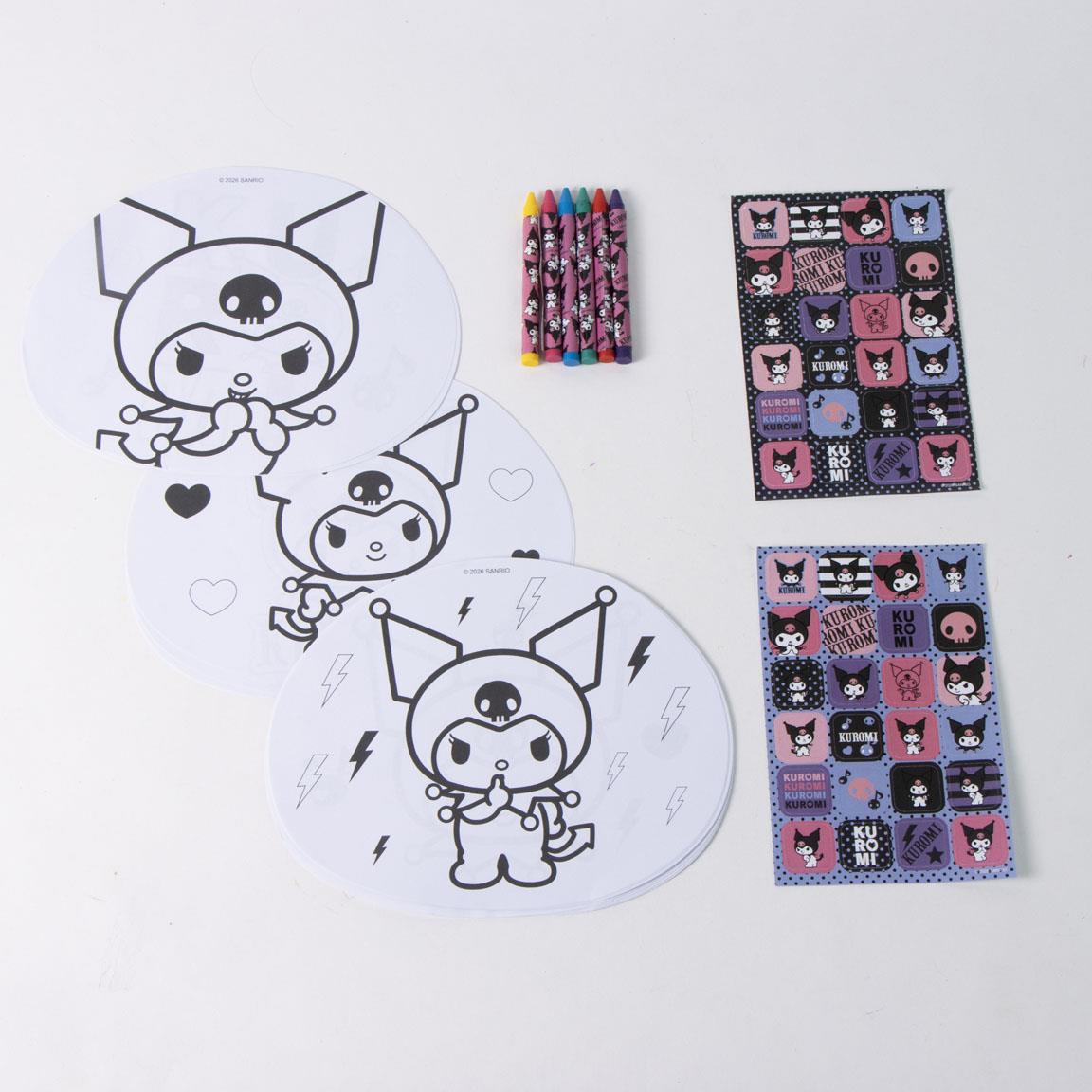 Album actividades coloreable hello kitty kuromi