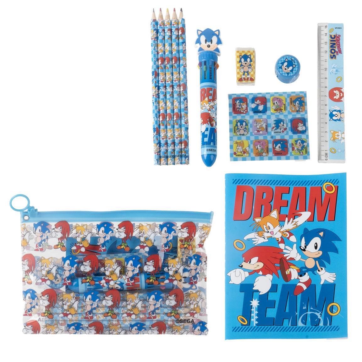 Set papelería escolar eva sonic