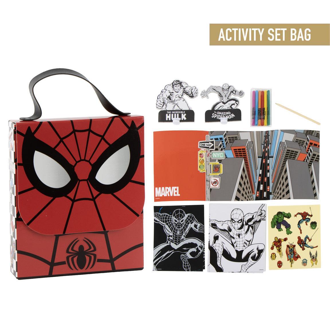 Set coloreable mochila spiderman