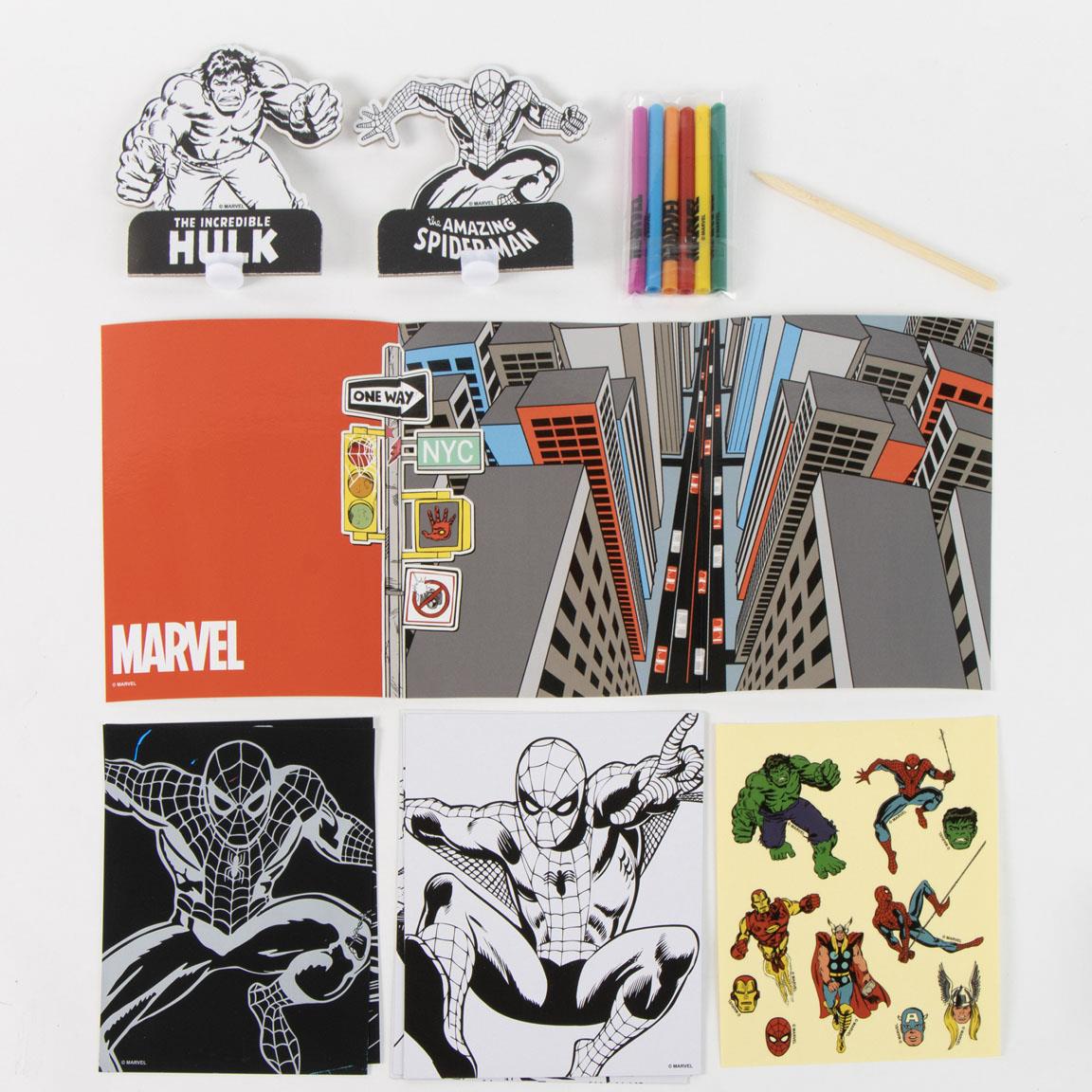Set coloreable mochila spiderman