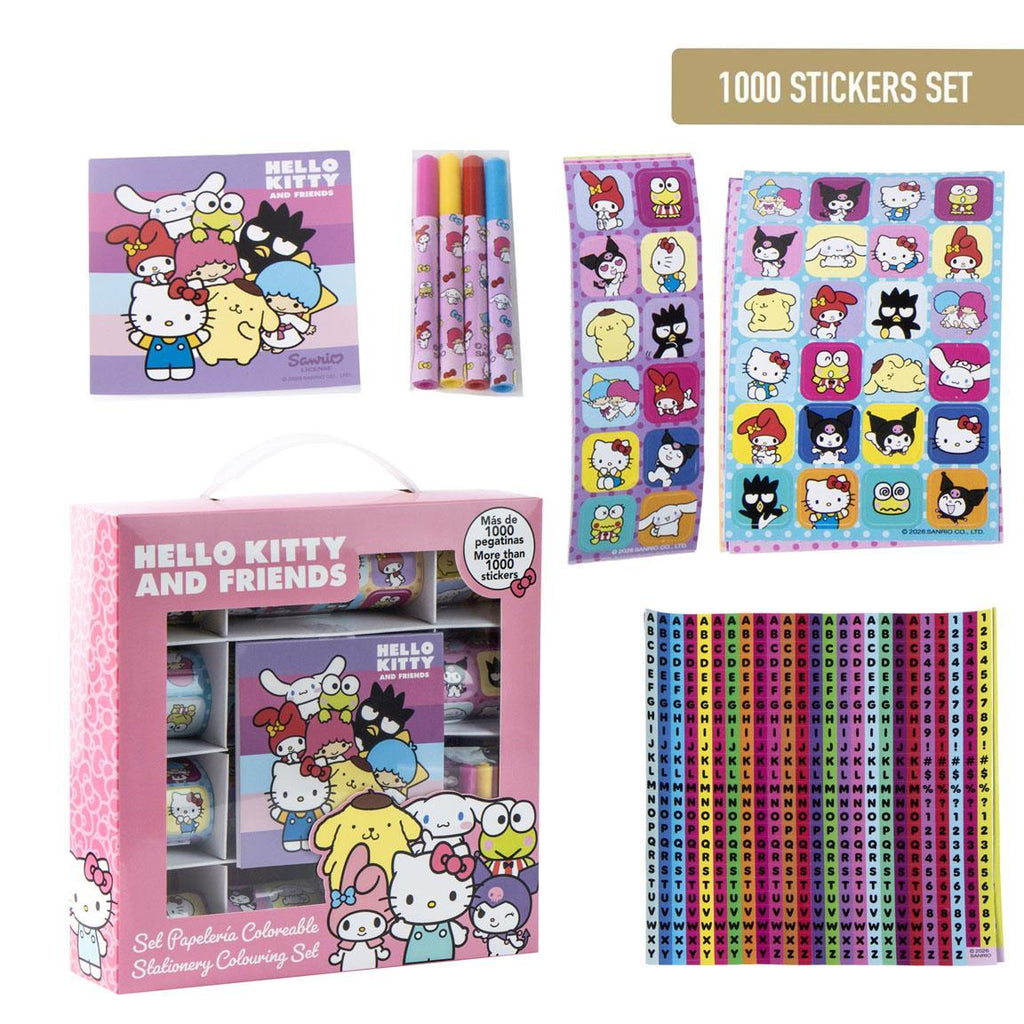 Set stickers 1000 piezas hello kitty