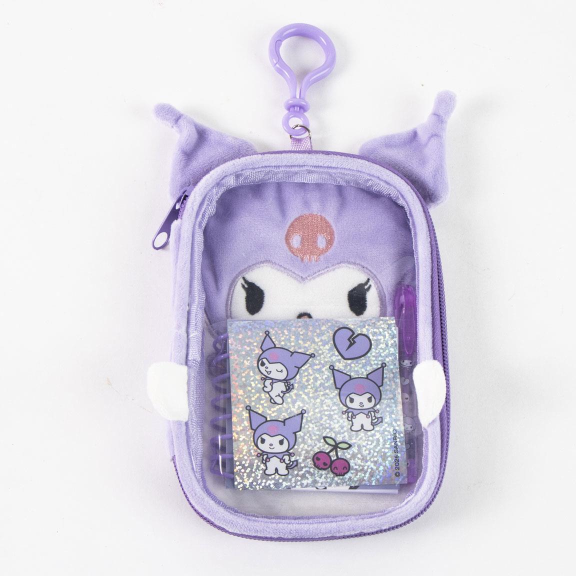 Set de papelería peluche hello kitty kuromi