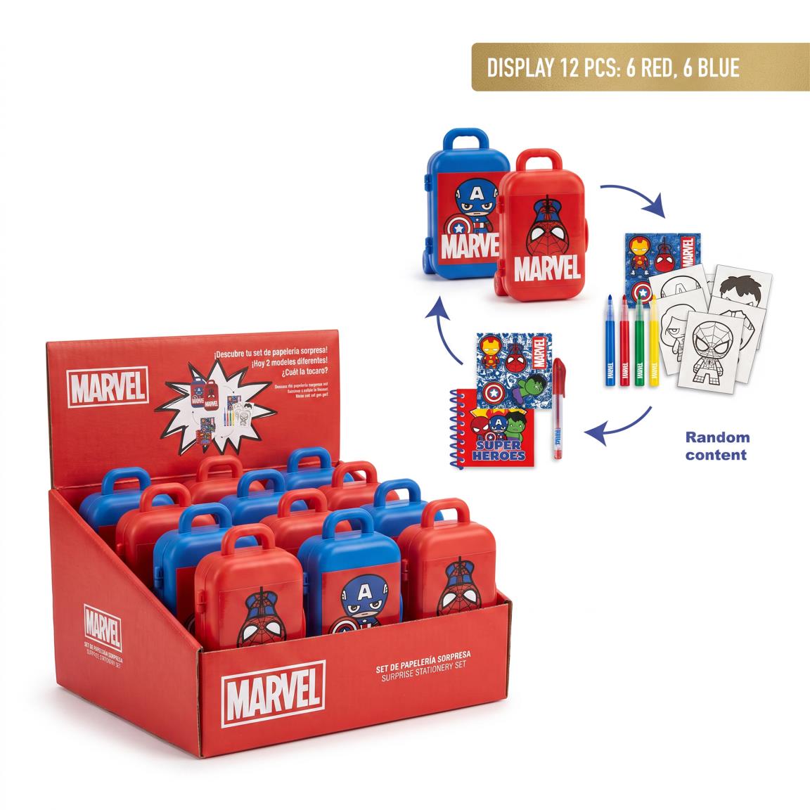Set de papelería sorpresa marvel