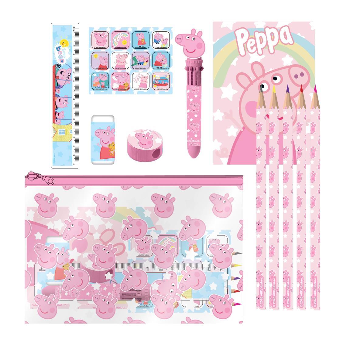 Set papelería escolar eva peppa pig