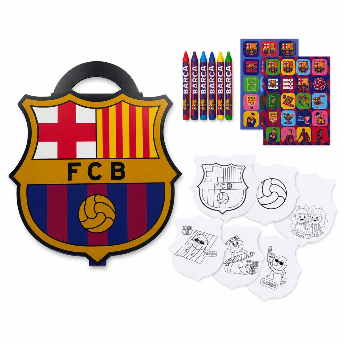 Album actividades coloreable fc barcelona