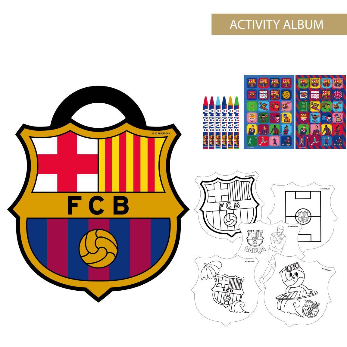 Album actividades coloreable fc barcelona