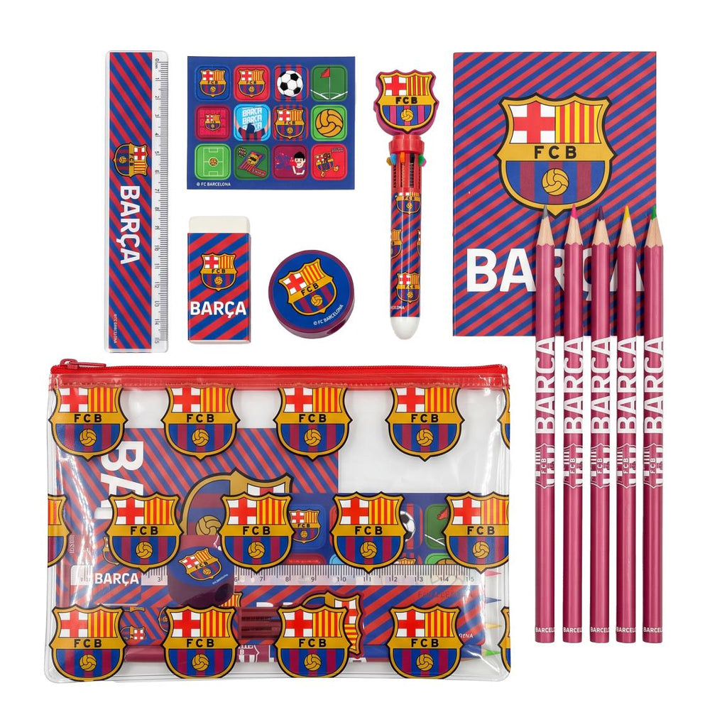 Set papelería escolar eva fc barcelona