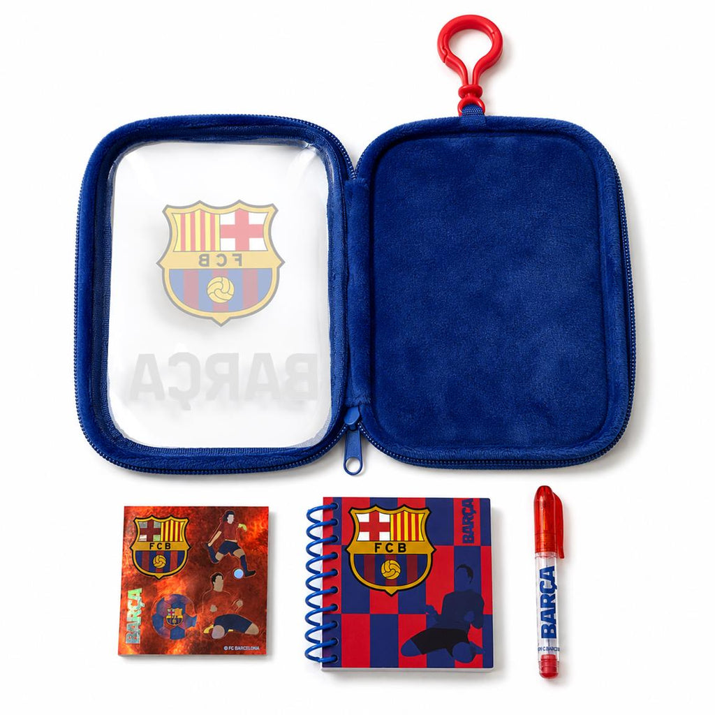 Set de papelería peluche fc barcelona