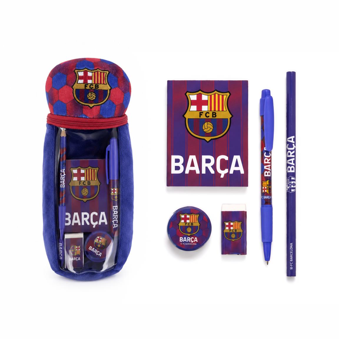 Estuche portatodo peluche fc barcelona